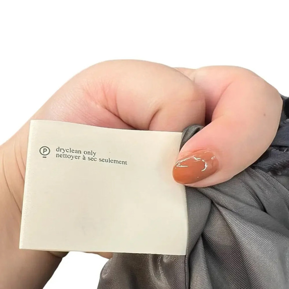 Laura Ashley Vintage Floral Flocked Velvet Whimsigoth Maxi Dress Gray Size US 12 - Picture 11 of 11